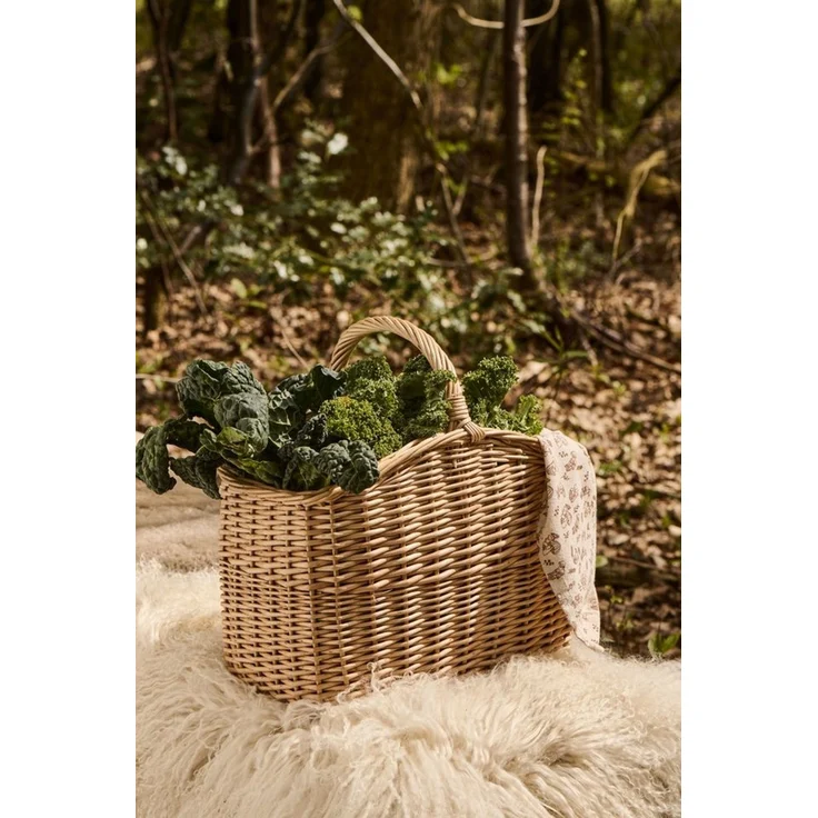 Ib Laursen - Korb Weidenkorb mit Henkel B23xH26xL35cm Weide Natur 29044-00 – Bild 2