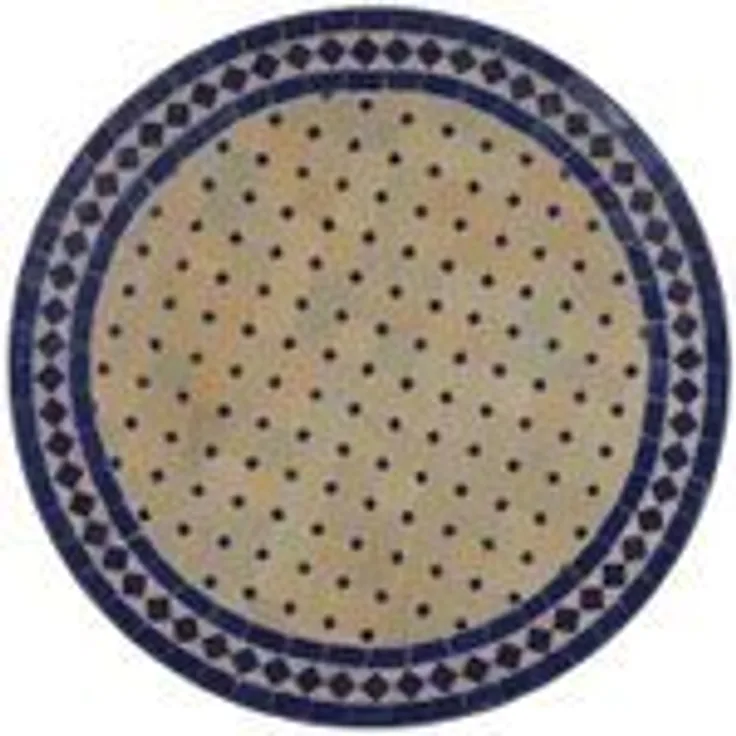 Mosaiktisch D120 Blau-Raute