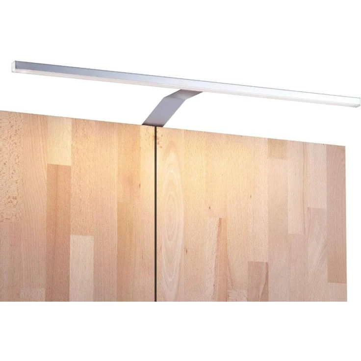 kalb Aufbauleuchte LED Schrankbeleuchtung Schwebetür Aufbauleuchte silbergrau 600mm, 3er Set neutralweiß, neutralweiß – Bild 2