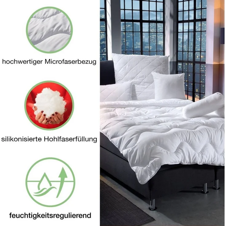 REDBEST Kopfkissen Kuschelkissen "Atlanta", Füllung: Farbe, Faserfüllung Uni – Bild 3