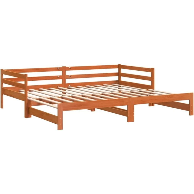 vidaXL Tagesbett Ausziehbar ohne Matratzen 90x190 cm Massivholz 847160 – Bild 2