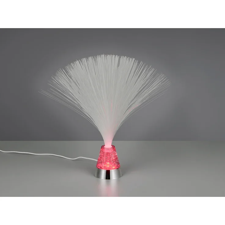 Coole Faserlampe mit RGB Farbwechsel, auch Batteriebetrieb geeignet, Höhe 31,5cm – Bild 3