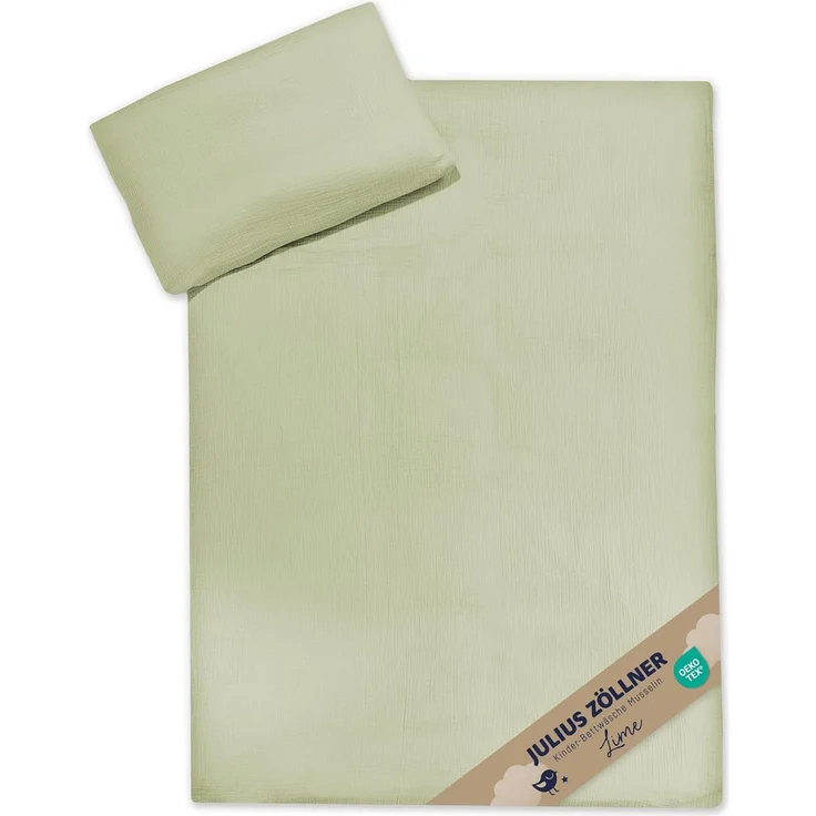 Julius Zöllner Bettwäsche Musselin lime 100/135+40/60