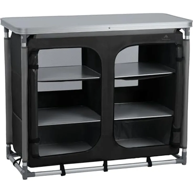 CampFeuer Campingschrank Campingschrank, 102 x 47 x 83,5 cm, Campingküche Alu Faltschrank