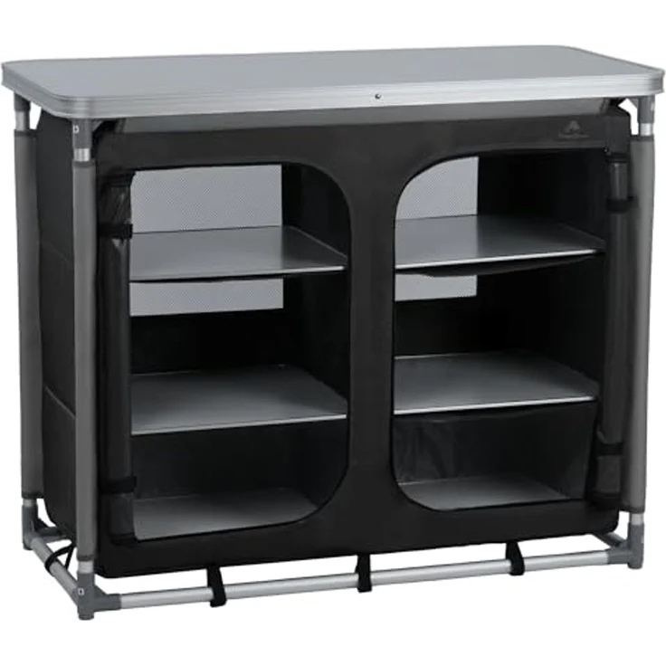 CampFeuer Campingschrank Campingschrank, 102 x 47 x 83,5 cm, Campingküche Alu Faltschrank – Bild 1
