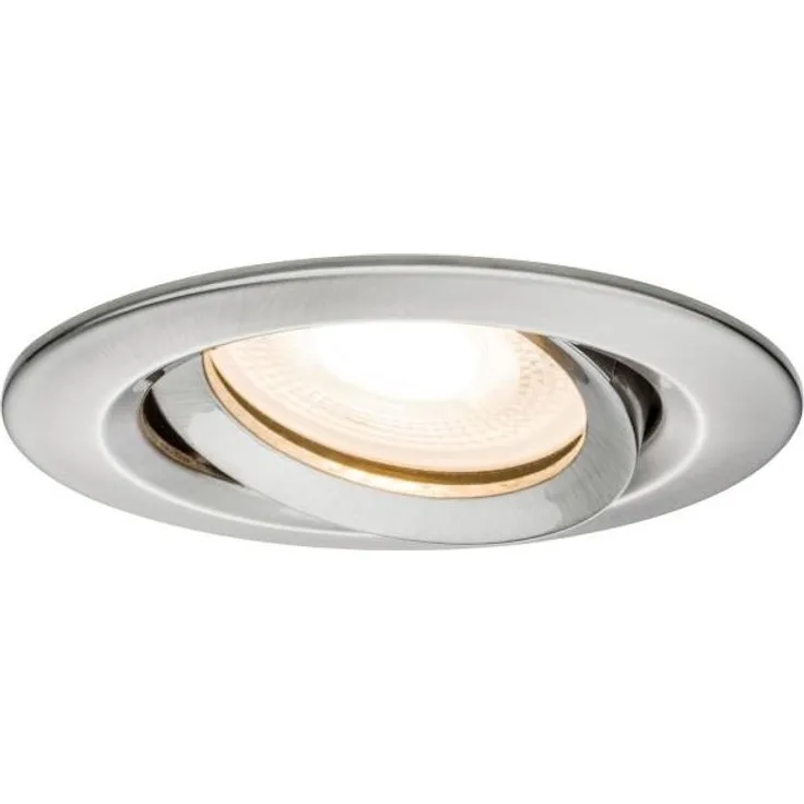 Paulmann No. 93662 Einbauleuchte LED Nova IP65 rund max. 35W Eisen gebürstet 1er-Set schwenkbar