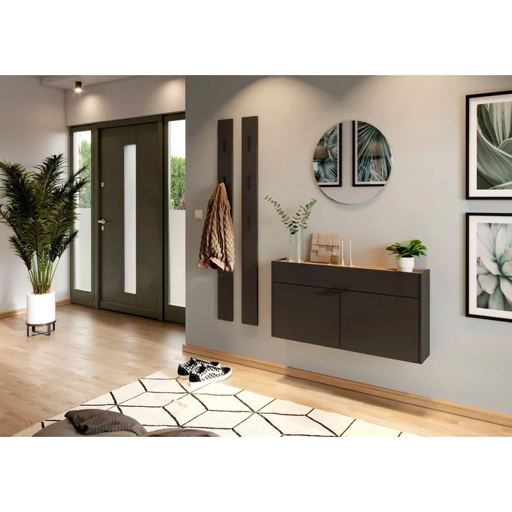 Germania Spiegel 1297-547, in Graphit, 60 x 60 x 3 cm (BxHxT) – Bild 3