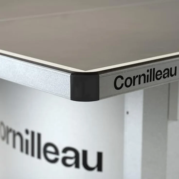 Cornilleau Campus, Outdoor Tischtennisplatte in grau mit blendfreier Melaminharz-Platte, rostfreier Stahlkonstruktion und Stahlnetz, ideal für Schulen und Freizeiteinrichtungen – Bild 5