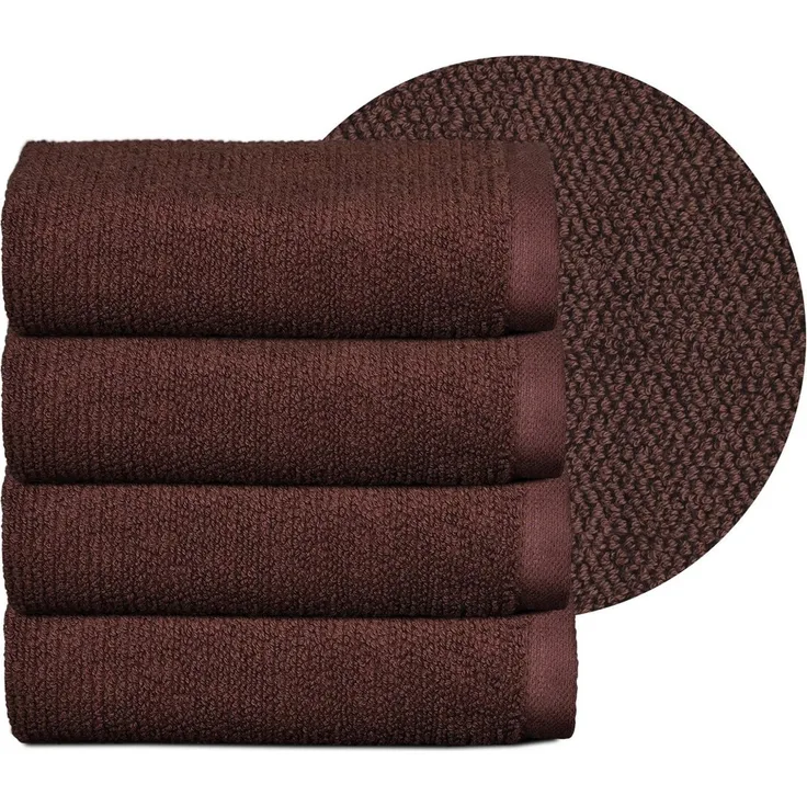 Beautex Handtuch Set, Premium Frottier Sets, 100% Baumwolle 550g/m², Multischlaufen-Optik, Frottier, saugstark, weich, flusenfrei, schnelltrocknend, schadstoffgeprüft