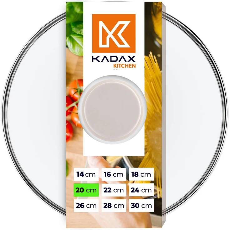 KADAX Cover Hitzebeständiges Glas für einen 20 cm Topf – Bild 1
