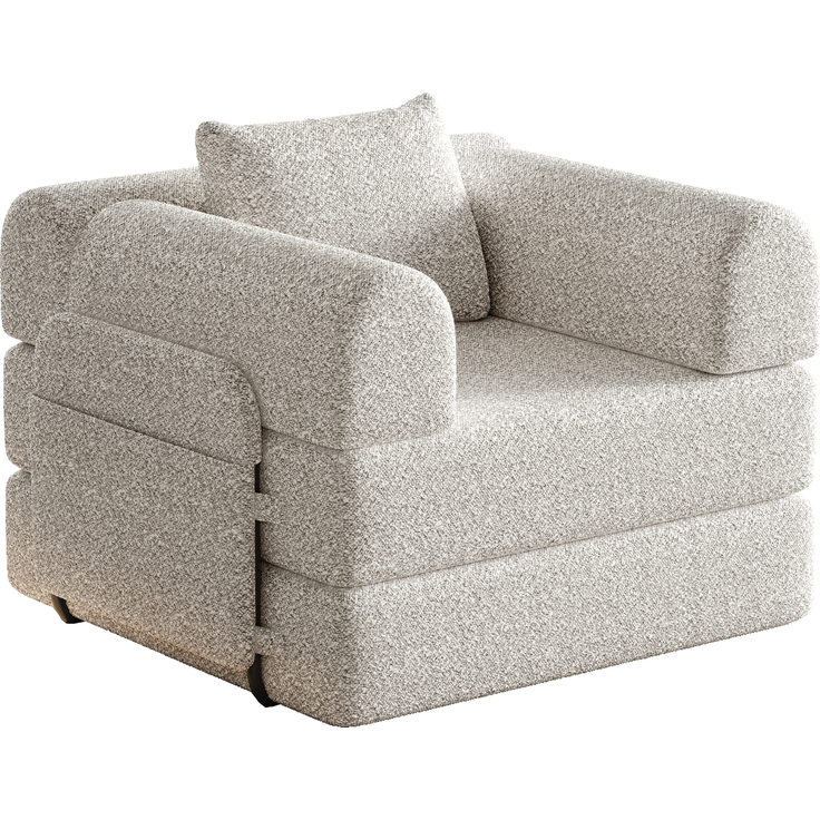 Schlafsofa mit Armlehnenfach & Stahlrahmen, umwandelbar Einzelsitz Sofa Bett mit rutschfester Unterlage,khaki – Bild 8