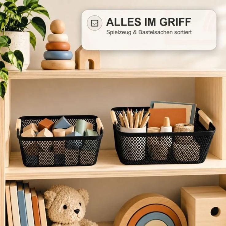 Relaxdays Aufbewahrungskorb 6er Set – Bild 3