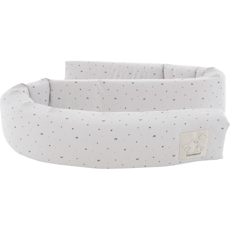 Bettschlange Moon grau 10 x 200 x 12 cm