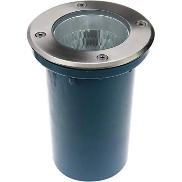 Heitronic 36864 LED Bodeneinbaustrahler Berlin Edelstahl starr rund 148mm E27
