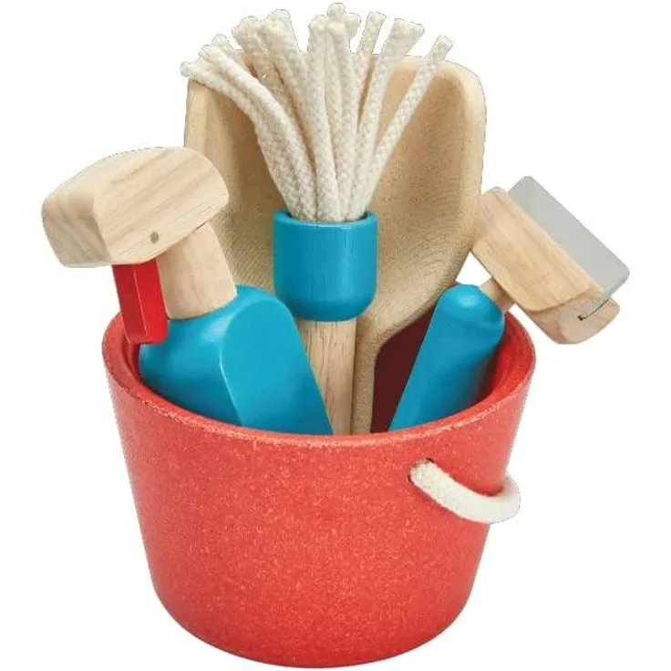 Hausputz Set, Putzutensilien für Kinder, aus Holz, von Plantoys