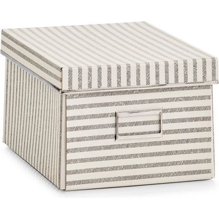 Zeller Present Aufbewahrungsbox 'Stripes', Pappe, beige – Bild 2