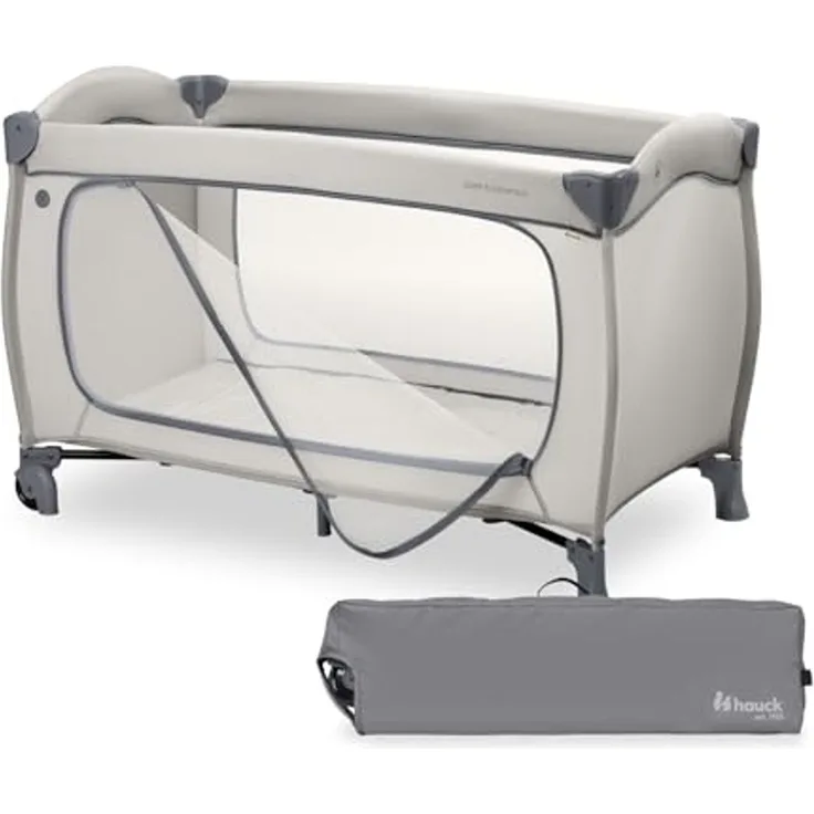 Hauck Reisebett Travel Bed Sleep N Easyfold inkl. Tragetasche Dark Grey