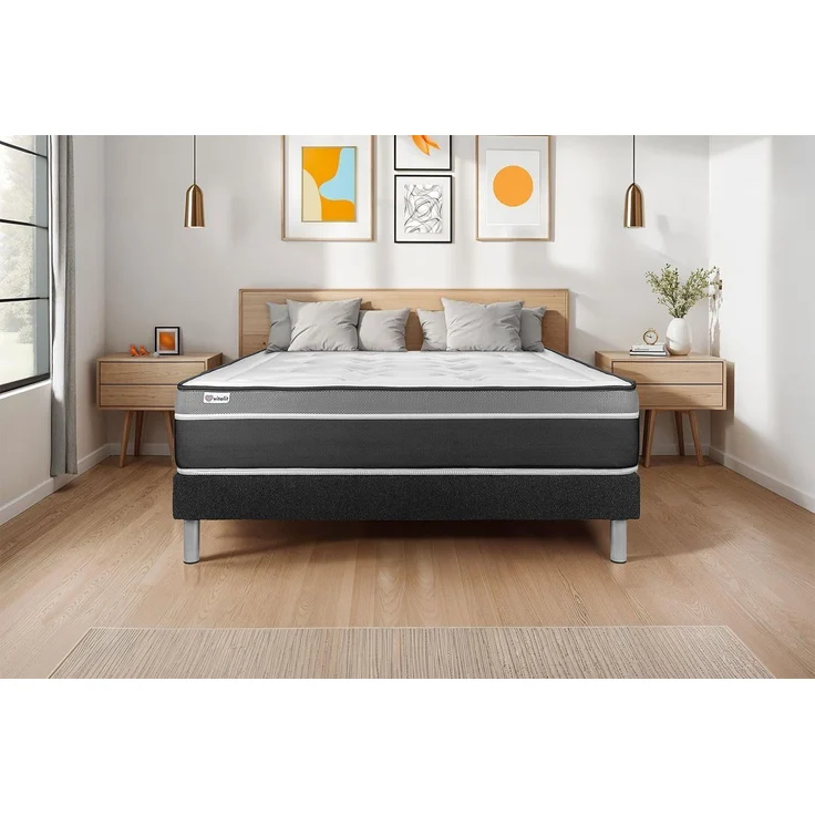 Matratzenset VITAL CARE 150 x 190 cm Bettrahmen Kit schwarz – Bild 2