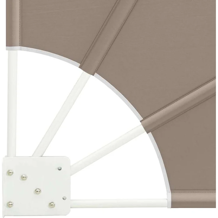 vidaXL Balkon Sichtschutz Taupe 115 x 115 cm Polyester 42000909 – Bild 7