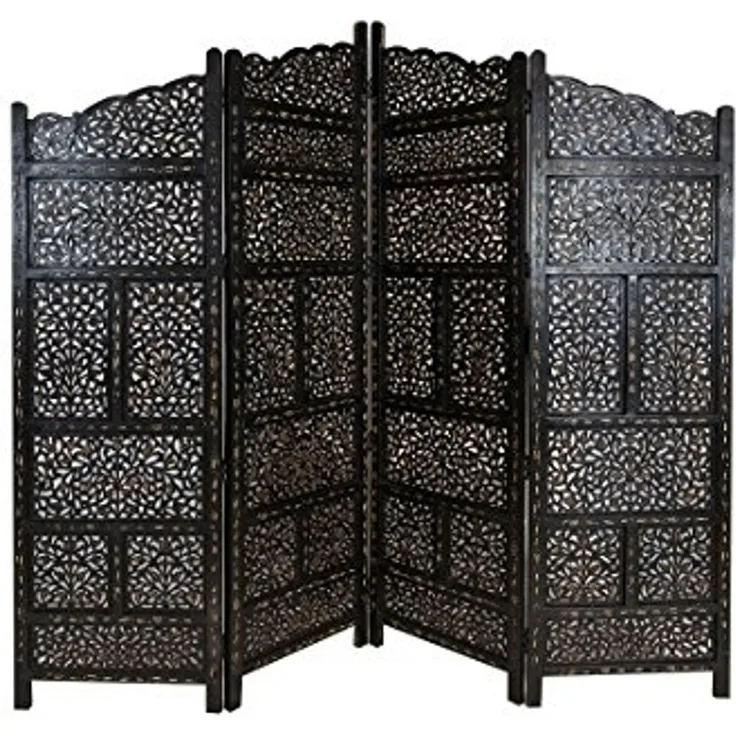 Marrakesch Orient & Mediterran Interior Paravent Orientalischer Paravent aus Holz saraswati, Handarbeit