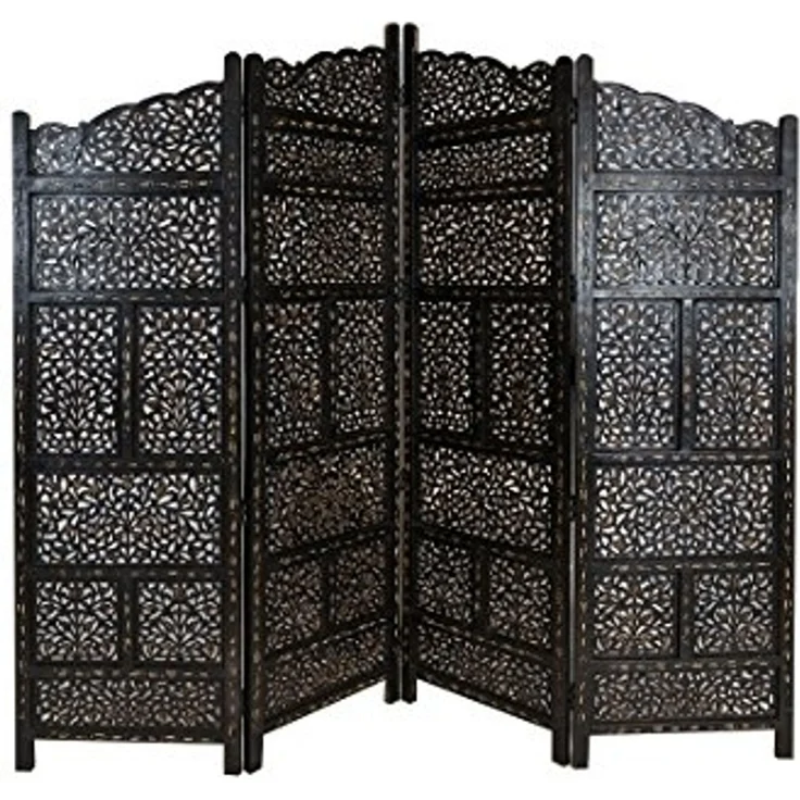 Marrakesch Orient & Mediterran Interior Paravent Orientalischer Paravent aus Holz saraswati, Handarbeit – Bild 1