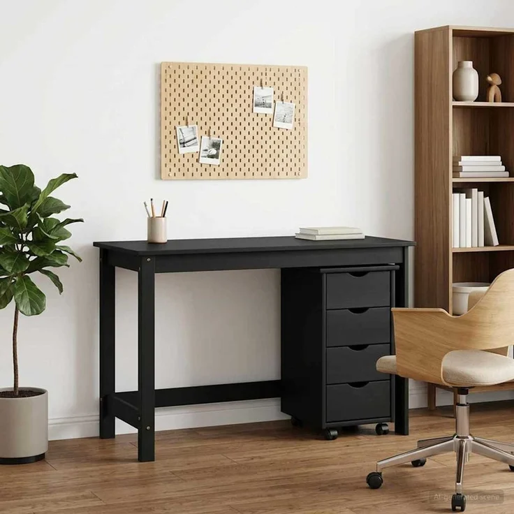vidaXL Schreibtischschrank-Set MOSS 2 stk. Grau 112 x 50 x 75 cm 3438772 – Bild 1