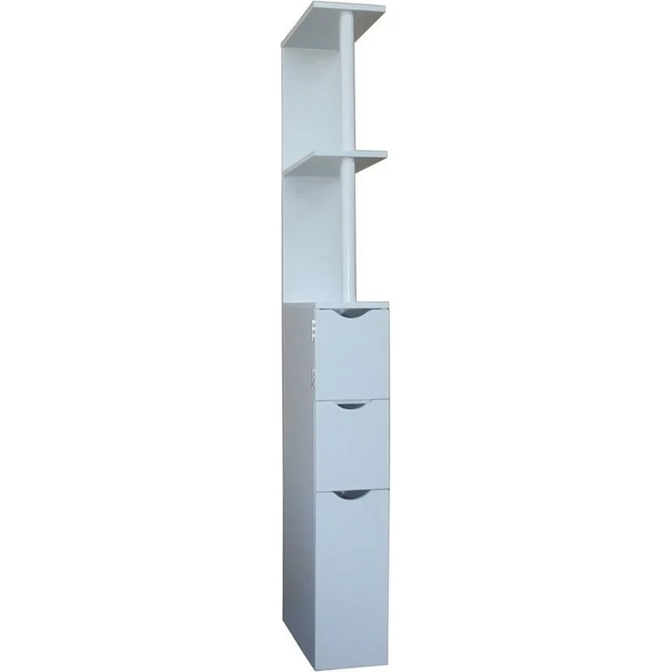 HTI-Living Raumteilerregal Raumteilerregal 136 cm Thekla Weiß, Stück 1-tlg, Beistellschrank Nischenregal – Bild 2