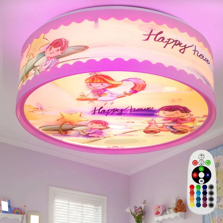 RGB LED Deckenleuchte, Kindermotiv, multicolor, 28 cm, BIBIFEE – Bild 5