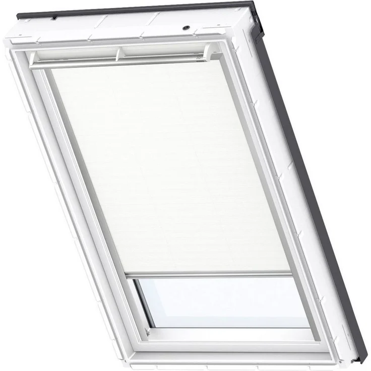 Verdunklungsrollo DKL MK08 1025S, VELUX, verdunkelnd, ohne Bohren, in Führungsschienen, VELUX »Pick & Click!«, alufarbene Führungsschienen & Griffleiste – Bild 1