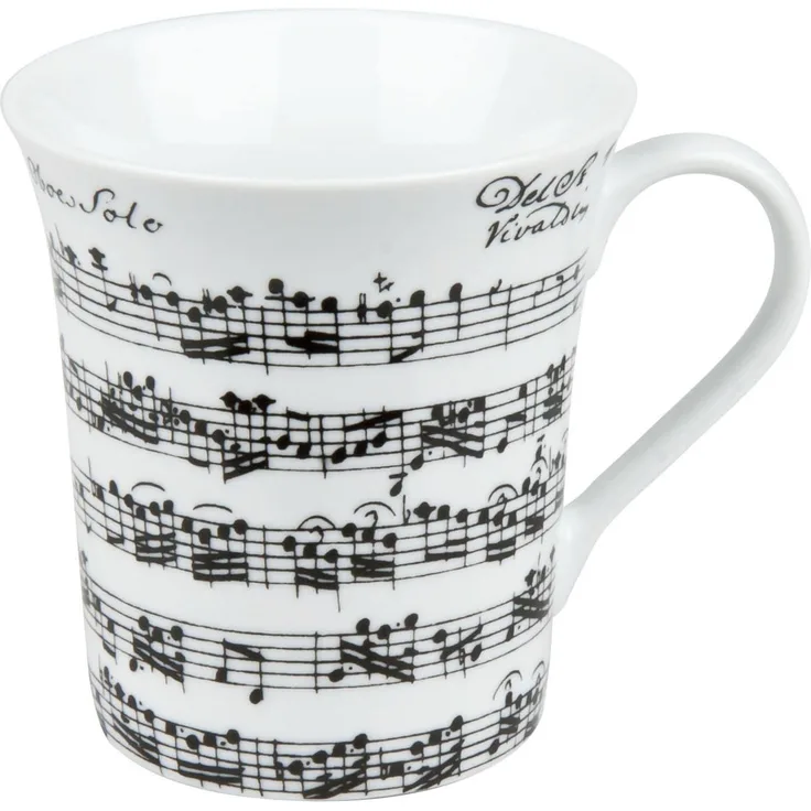 Könitz Vivaldi Libretto Becher,Porzellan, Weiß, 400ml, 1111001890