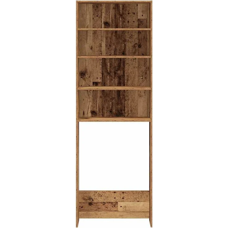 vidaXL Waschmaschinenregal Altholz-Optik 64x24x190 cm 856643 – Bild 6