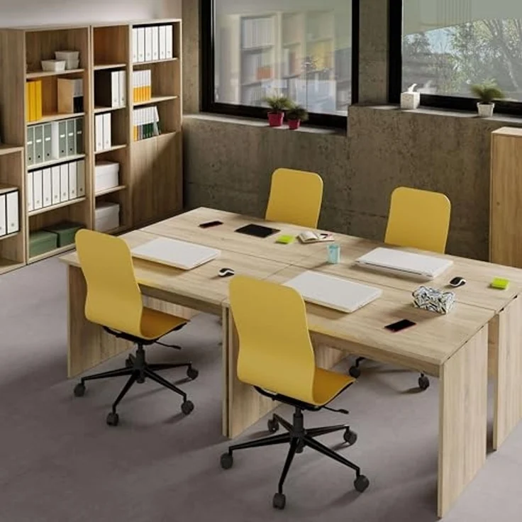 Muebles Pitarch | Bürotisch, Schreibtisch, Computertisch oder Studientisch, Cambrian Eiche, 76 x 120 x 68 cm (Höhe x Breite x Tiefe), modern, Modell Teide – Bild 6