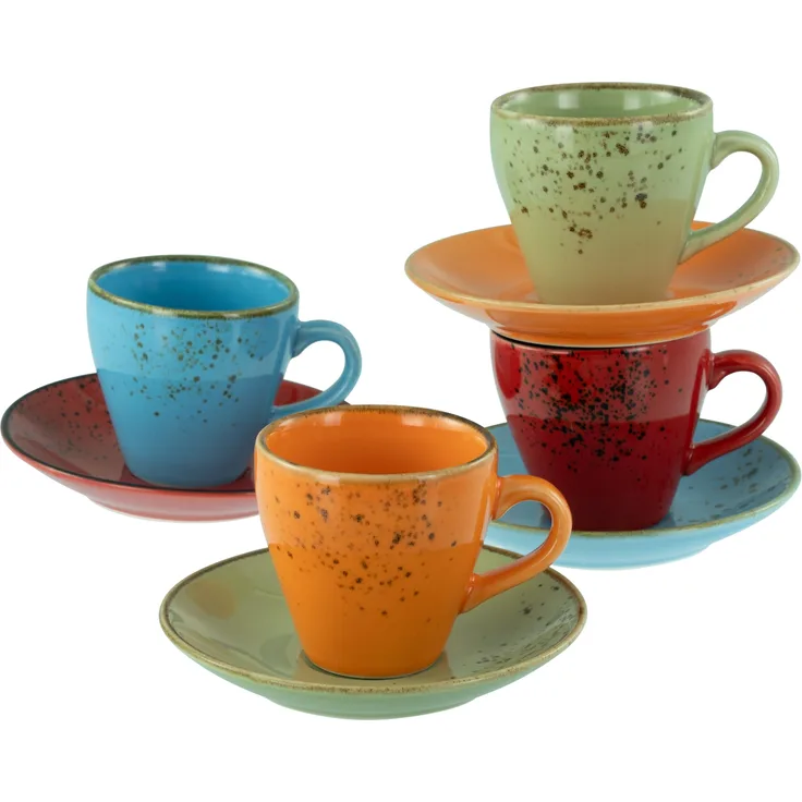 Nature Collection Mediterran, Espressotassen 8-tlg