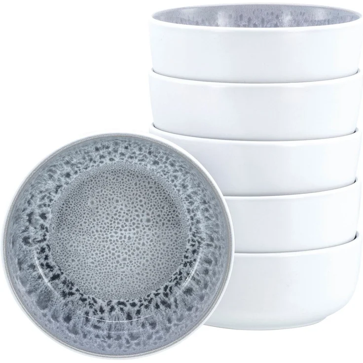 OTTO home Müslischale modernes Schüssel-Set Lykk, Geschirr-Set, Bowl, Steinzeug, (Set, 6-tlg), hohe Haltbarkeit, spülmaschinen- & mikrowellengeeignet, Reaktivglasur – Bild 1