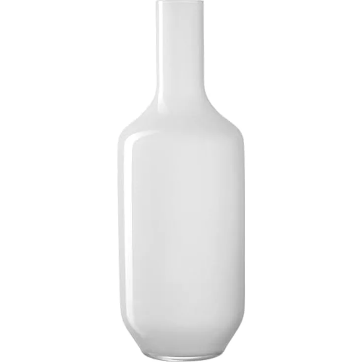 LEONARDO HOME VASE 64 WEIß MIL Milano, Handgemachte Glasvase mit modernem Design, 64 x 23 x 23 cm