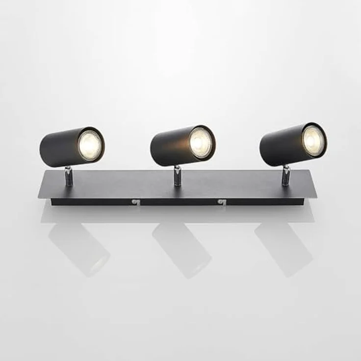 Lindby Strahler Joffrey, 3-flammige Deckenleuchte in Schwarz aus Metall, GU10, für Wohnzimmer und mehr – Bild 5