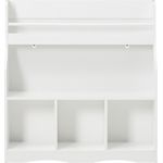 SoBuy KMB57-W Kinderregal, MDF, Lackiert, Weiß, 90 x 95 x 30 cm