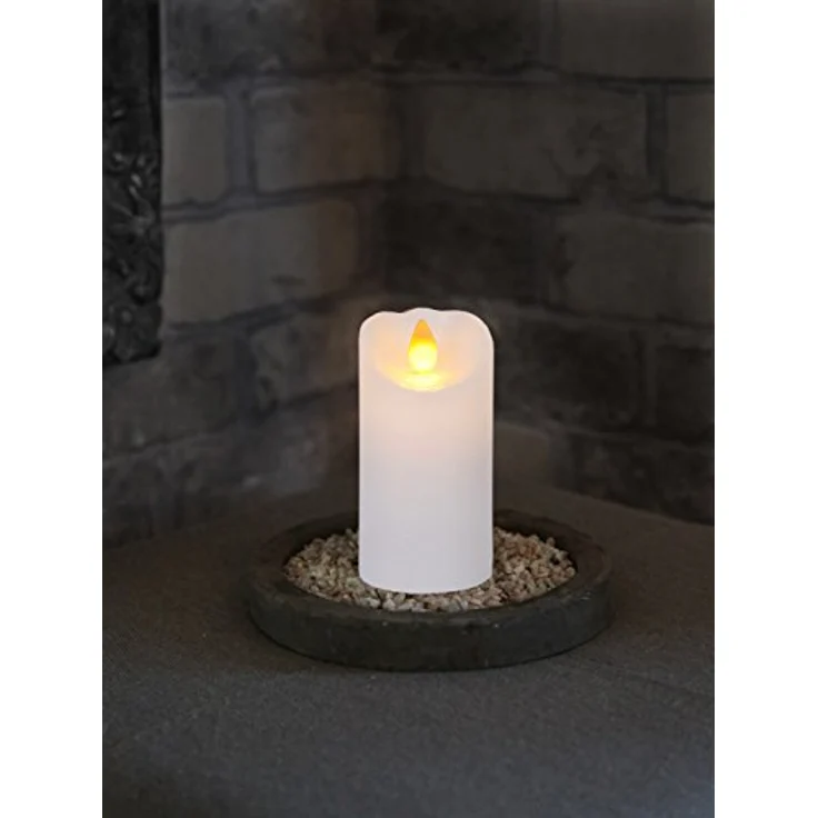 LED-Wachskerze "Glow Flame", Farbe: weiss, 10 cm – Bild 3