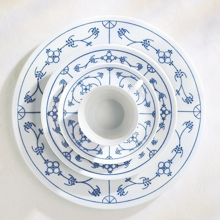 KAHLA Tradition Platte, oval 32 cm Blau Saks – Bild 2