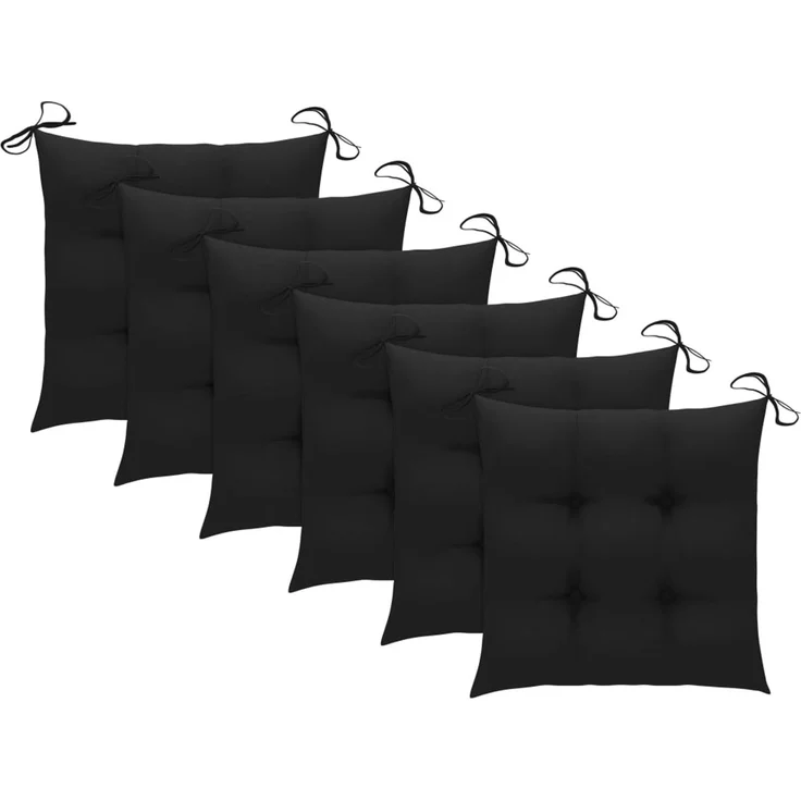 vidaXL Klappbare Gartenstühle 6 Stk. mit Kissen Massivholz Akazie 3075016 – Bild 8