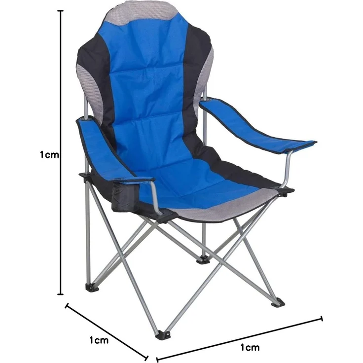 TrendLine Campingstuhl Compact mit Armlehne Klappstuhl Faltstuhl Anglerstuhl – Bild 2