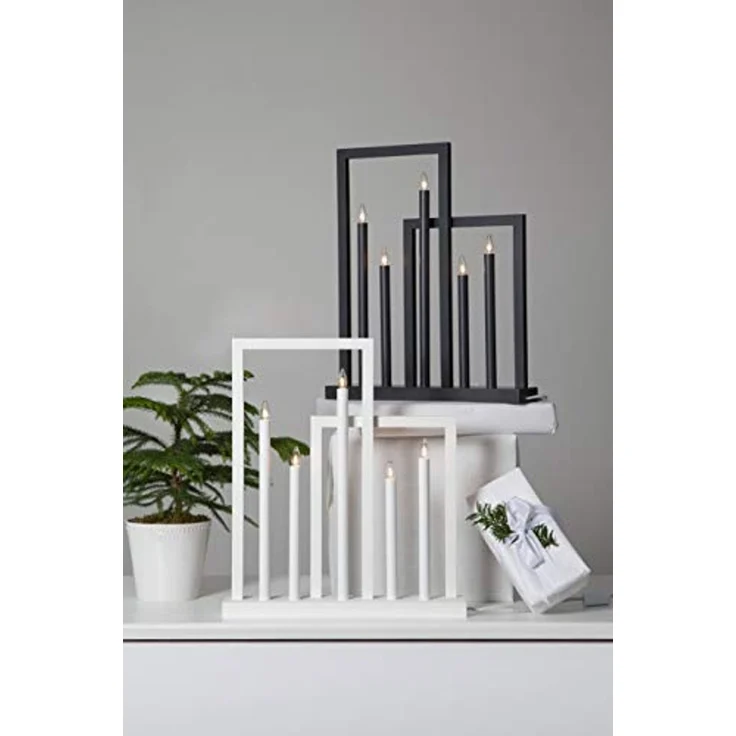 Fensterleuchter "Frame", Holz, weiß, ca. 45x51 cm – Bild 2