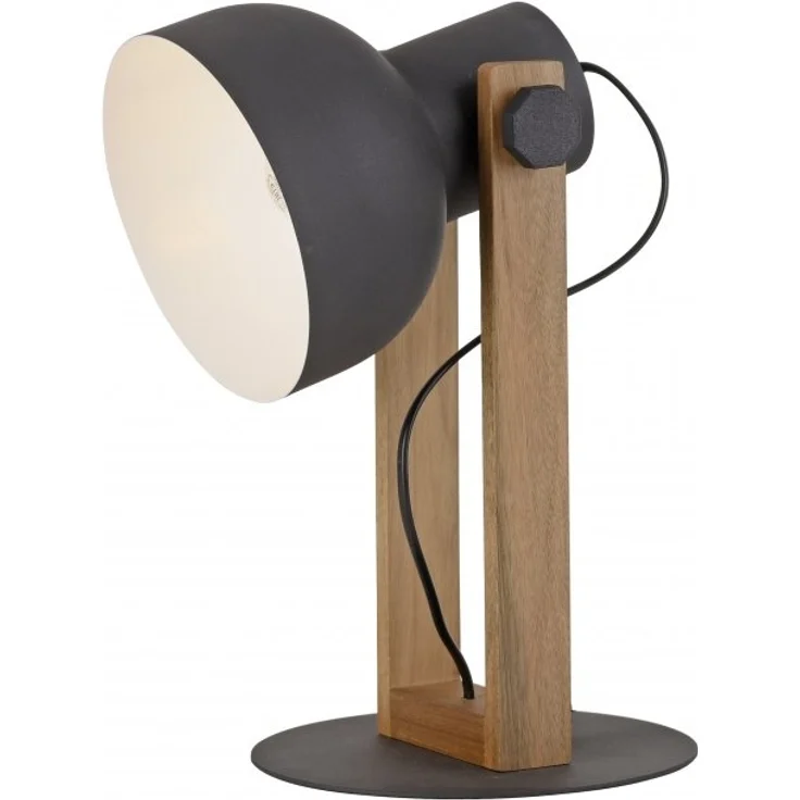 JUST LIGHT 15746-18 CUP 2.0 Tischleuchte schwarz Holz E27 – Bild 6