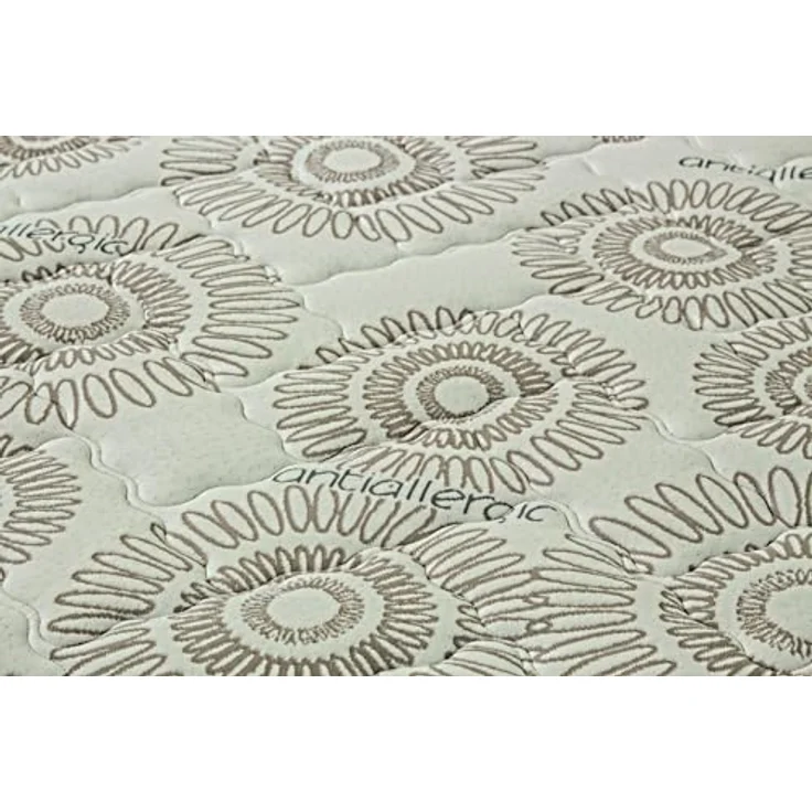 Talamo Italia - Delia-Doppelmatratze, abnehmbarer Bezug aus Memory-Schaum und unabhängigen Mikrofedern, 100 % Made in Italy, milbenhemmend und hypoallergen, 120 x 190 x 25 cm – Bild 5