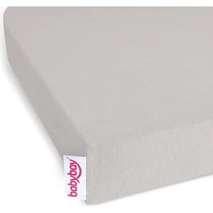 babybay Jersey Spannbetttuch Deluxe Doppelpack passend für Modell Boxspring XXL, beige, 105x57,5 cm (Doppelpack)