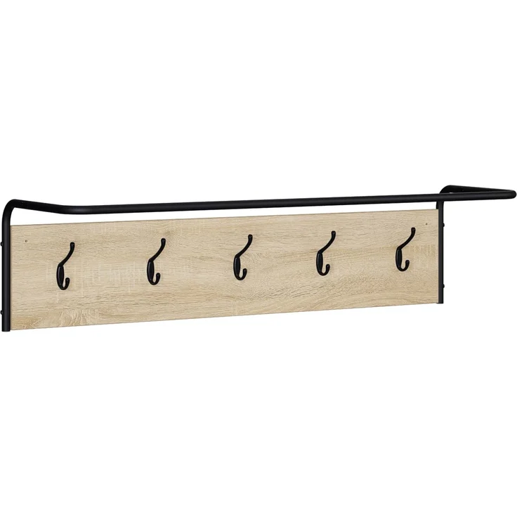 vidaXL Garderobenständer 100 x 30 x 25 cm Sonoma-Eiche Holzwerkstoff 8014089 – Bild 2