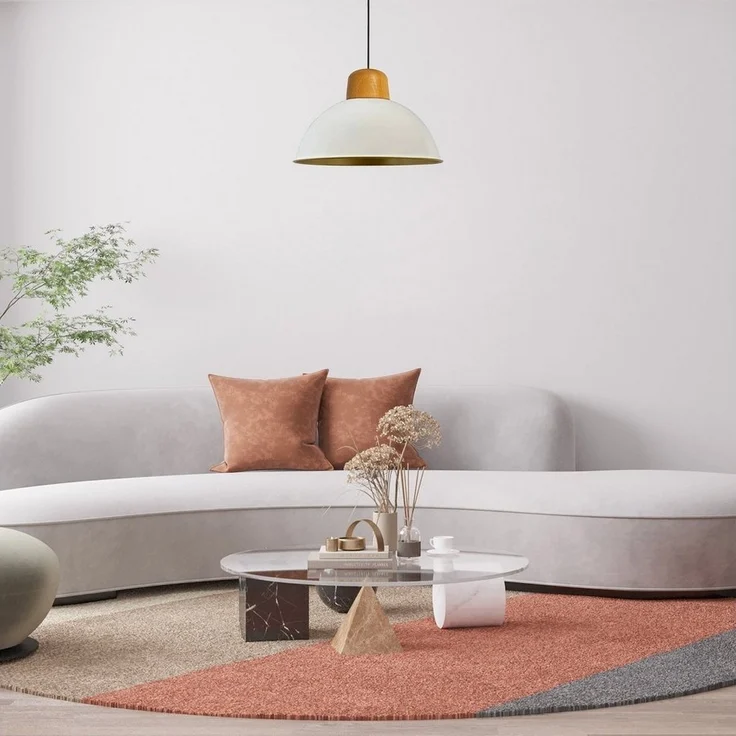Bamyum Pendelleuchte Bamyum Hängelampe I Lipeo I Ø40 cm E27 Metall Deko Modern Lampe, ohne Leuchtmittel – Bild 3