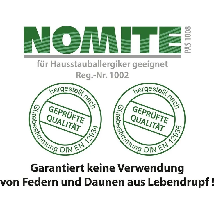 franknatur Gänsefederkopfkissen Christin, Füllung: 70% Gänsefedern, 30% Gänsedaunen, Bezug: 100% Baumwolle, Kissen mit Gänsedaunen und -federn, allergikergeeignet – Bild 3