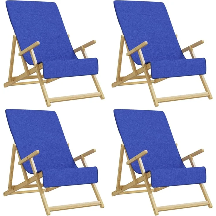 vidaXL Strandtücher 4 Stk. Königsblau 60x135 cm Stoff 400 GSM 3157058 – Bild 2
