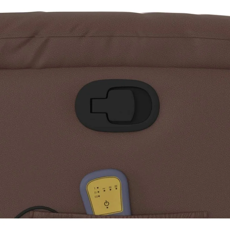 vidaXL Massagesessel mit Aufstehhilfe Braun Kunstleder 3205051 – Bild 12